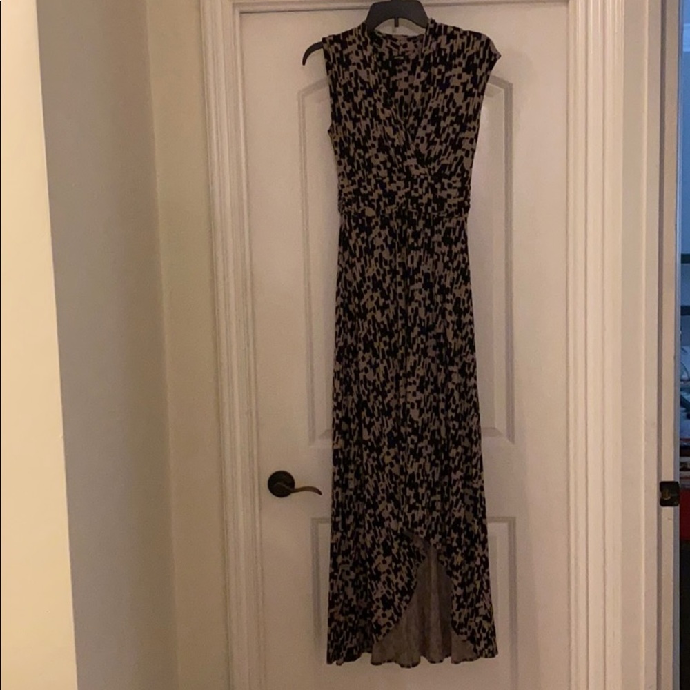 Black high low dress